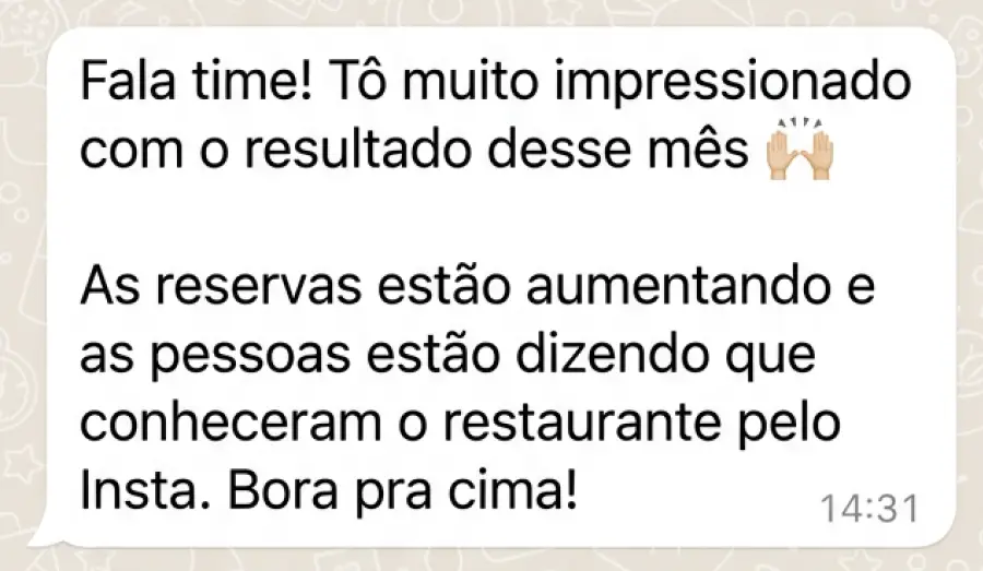 Depoimento de cliente (print 4 de 9)